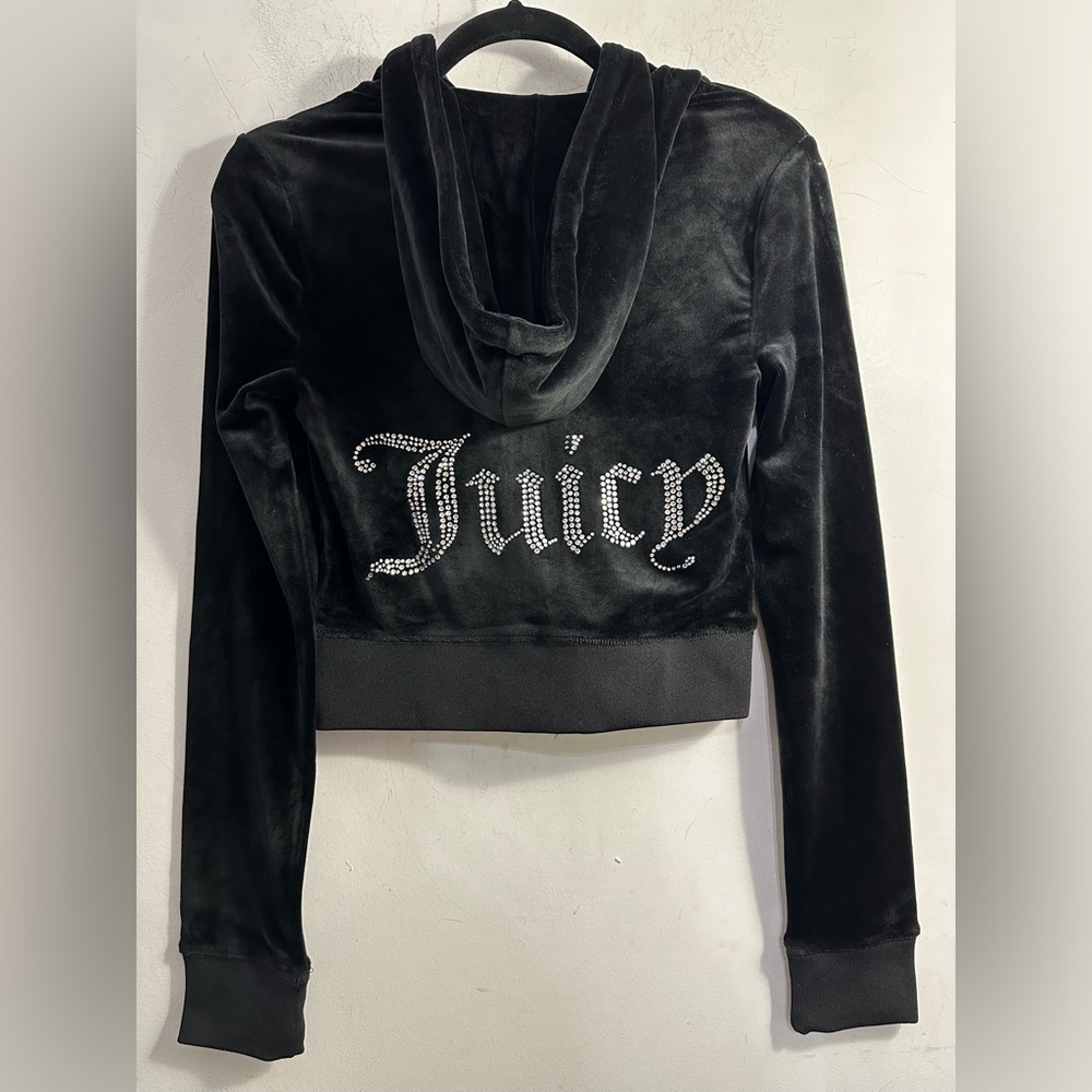 BNWT JUICY COUTURE HOODIE LIQUORICE BLING